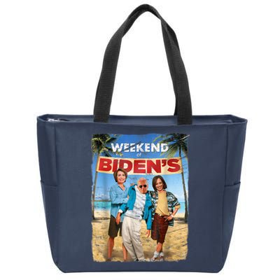 WEEKEND AT BIDEN'S Zip Tote Bag