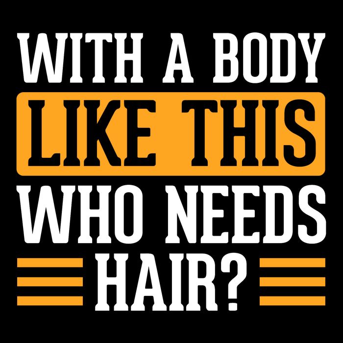 With A Body Like This Who Needs Hair? Cooling Performance Crew T-Shirt