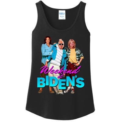 Weekend At BidenS Funny Ladies Essential Tank