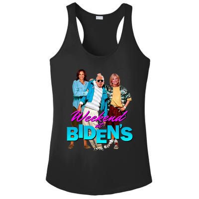 Weekend At BidenS Funny Ladies PosiCharge Competitor Racerback Tank