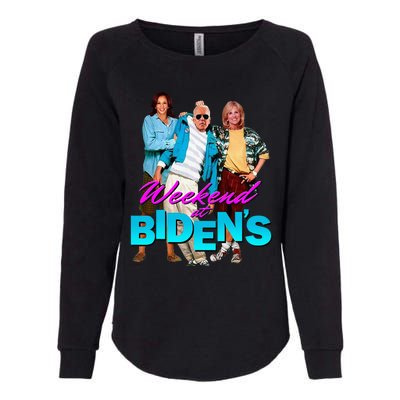 Weekend At BidenS Funny Womens California Wash Sweatshirt