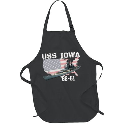 WW2 American Battleship USS Iowa Warship BB61 Veterans  Apron