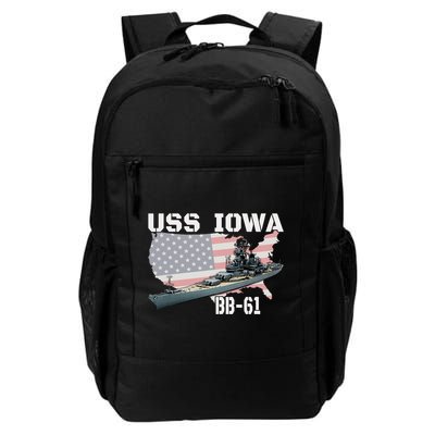 WW2 American Battleship USS Iowa Warship BB61 Veterans  Backpack