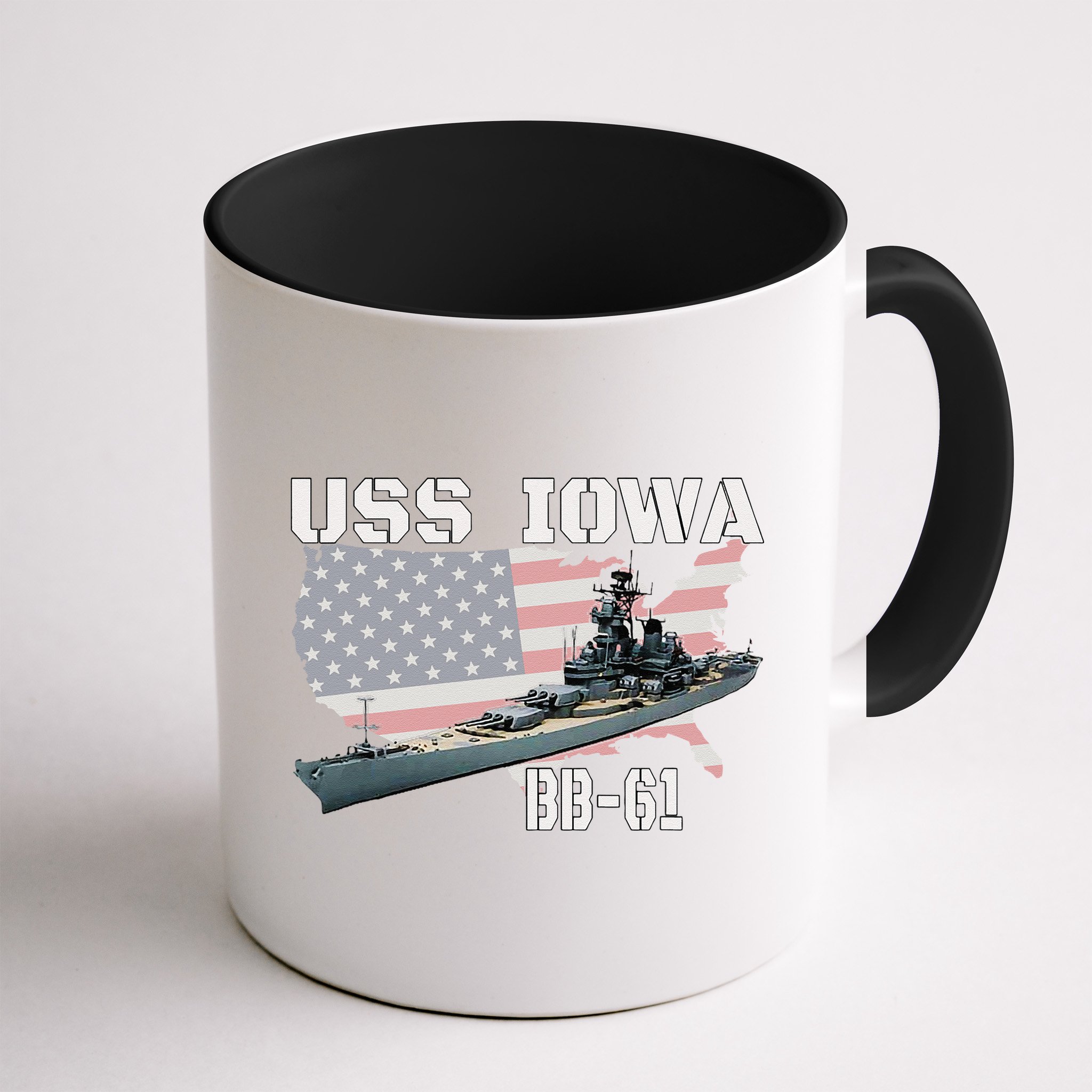 WW2 American Battleship USS Iowa Warship BB61 Veterans  Mug