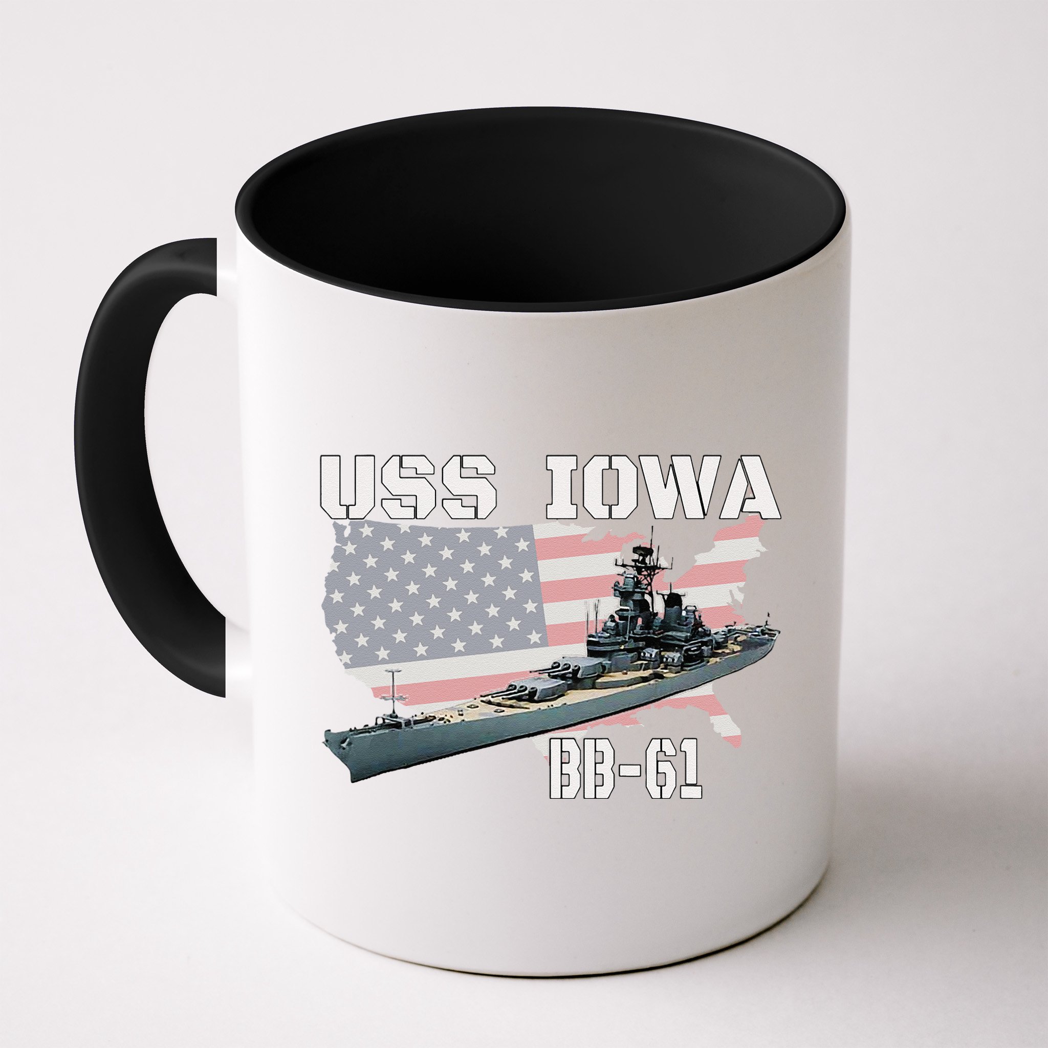 WW2 American Battleship USS Iowa Warship BB61 Veterans  Mug