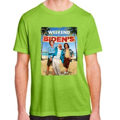 Weekend At Bidens Funny Joe Biden President Democrat Adult ChromaSoft Performance T-Shirt