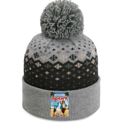 Weekend At Bidens Funny Joe Biden President Democrat The Baniff Cuffed Pom Beanie