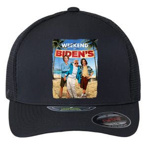 Weekend At Bidens Funny Joe Biden President Democrat Flexfit Unipanel Trucker Cap