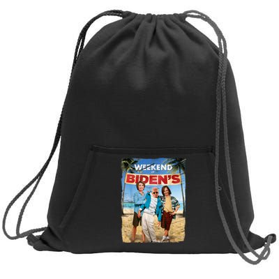 Weekend At Bidens Funny Joe Biden President Democrat Sweatshirt Cinch Pack Bag