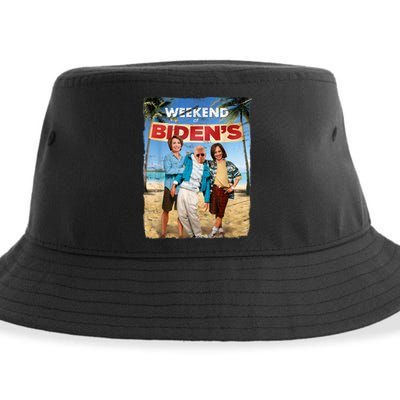 Weekend At Bidens Funny Joe Biden President Democrat Sustainable Bucket Hat