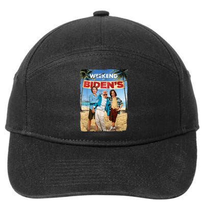 Weekend At Bidens Funny Joe Biden President Democrat 7-Panel Snapback Hat