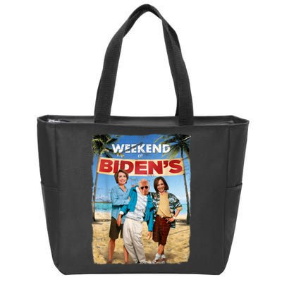 Weekend At Bidens Funny Joe Biden President Democrat Zip Tote Bag