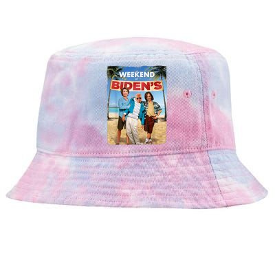 Weekend At Bidens Funny Joe Biden President Democrat Tie-Dyed Bucket Hat