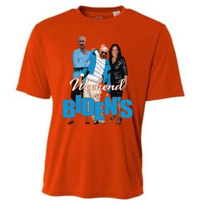 Weekend At Bidens Funny Cooling Performance Crew T-Shirt