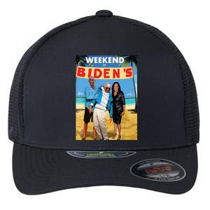 Weekend At Bidens Funny Flexfit Unipanel Trucker Cap