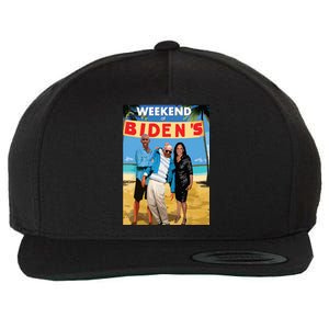 Weekend At Bidens Funny Wool Snapback Cap