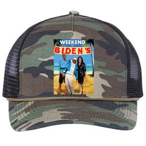 Weekend At Bidens Funny Retro Rope Trucker Hat Cap