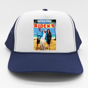 Weekend At Bidens Funny Trucker Hat