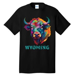 Wyoming American Bison Lover Buffalo For Souvenir Tall T-Shirt