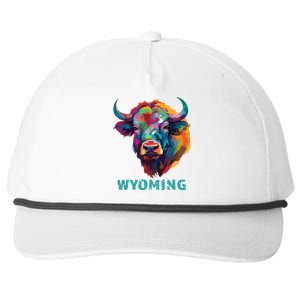 Wyoming American Bison Lover Buffalo For Souvenir Snapback Five-Panel Rope Hat