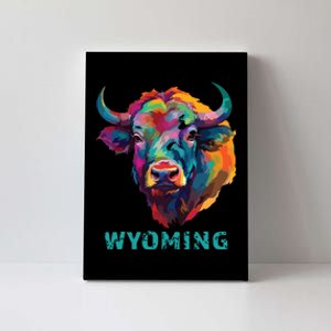 Wyoming American Bison Lover Buffalo For Souvenir Canvas