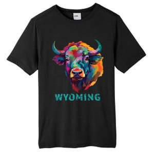 Wyoming American Bison Lover Buffalo For Souvenir Tall Fusion ChromaSoft Performance T-Shirt