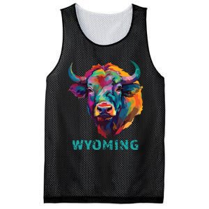 Wyoming American Bison Lover Buffalo For Souvenir Mesh Reversible Basketball Jersey Tank