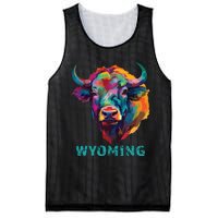 Wyoming American Bison Lover Buffalo For Souvenir Mesh Reversible Basketball Jersey Tank