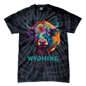 Wyoming American Bison Lover Buffalo For Souvenir Tie-Dye T-Shirt