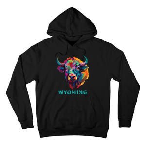 Wyoming American Bison Lover Buffalo For Souvenir Tall Hoodie