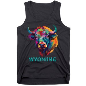 Wyoming American Bison Lover Buffalo For Souvenir Tank Top