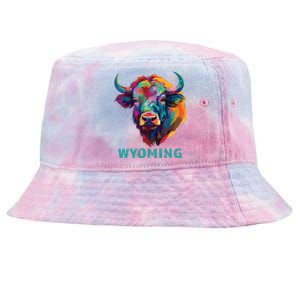 Wyoming American Bison Lover Buffalo For Souvenir Tie-Dyed Bucket Hat