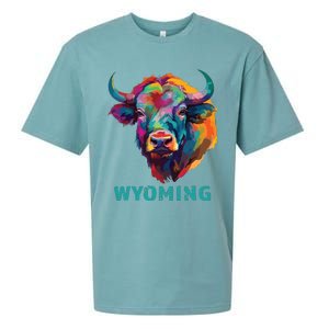 Wyoming American Bison Lover Buffalo For Souvenir Sueded Cloud Jersey T-Shirt