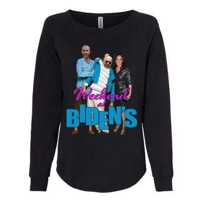 Weekend At BidenS Funny Womens California Wash Sweatshirt