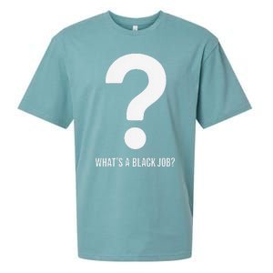 WhatS A Black Job Black Politics Black Professionals Sueded Cloud Jersey T-Shirt