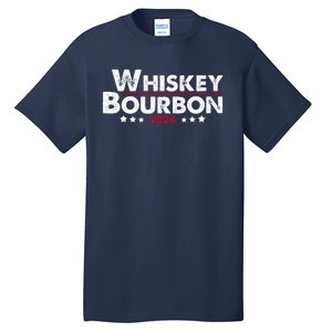 Whiskey And Bourbon 24 Whiskey Lovers Drinker Election 2024 Tall T-Shirt