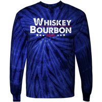 Whiskey And Bourbon 24 Whiskey Lovers Drinker Election 2024 Tie-Dye Long Sleeve Shirt