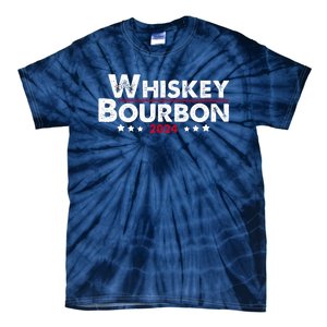 Whiskey And Bourbon 24 Whiskey Lovers Drinker Election 2024 Tie-Dye T-Shirt