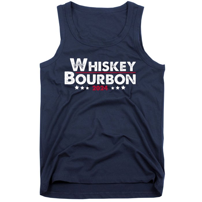 Whiskey And Bourbon 24 Whiskey Lovers Drinker Election 2024 Tank Top