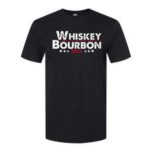 Whiskey And Bourbon 24 Whiskey Lovers Drinker Election 2024 Softstyle CVC T-Shirt