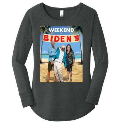 Weekend At Bidens Women's Perfect Tri Tunic Long Sleeve Shirt