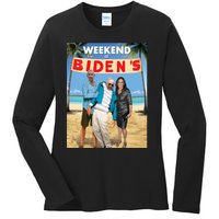 Weekend At Bidens Ladies Long Sleeve Shirt