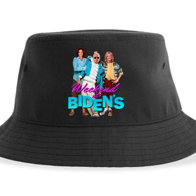 Weekend At Bidens Funny Sustainable Bucket Hat