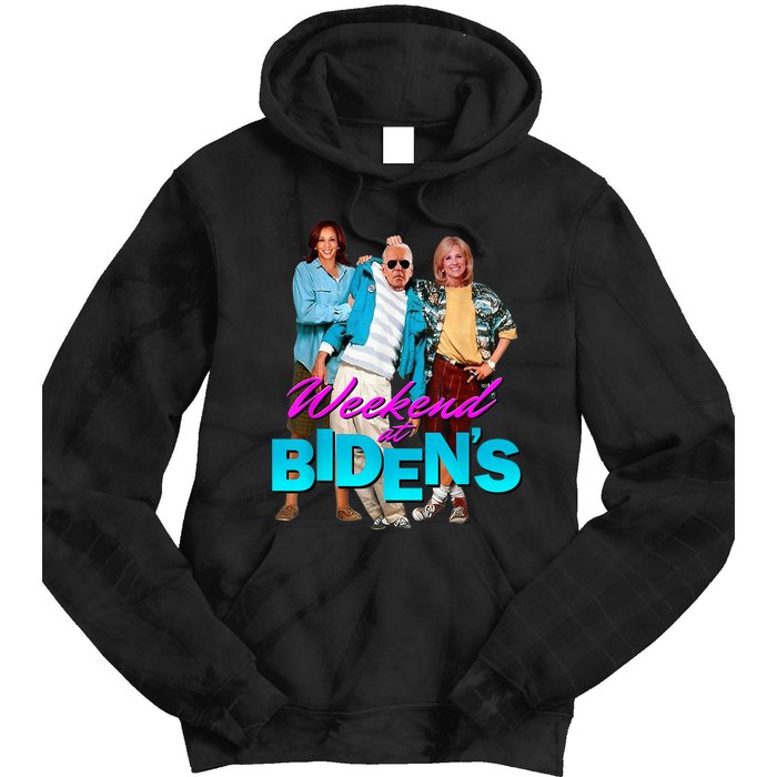 Weekend At Bidens Funny Tie Dye Hoodie