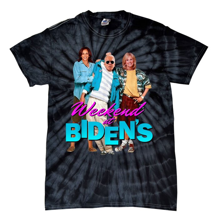 Weekend At Bidens Funny Tie-Dye T-Shirt