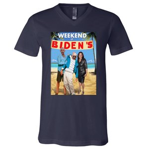 Weekend At BidenS  Weekend At BidenS V-Neck T-Shirt