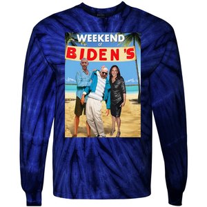 Weekend At BidenS  Weekend At BidenS Tie-Dye Long Sleeve Shirt