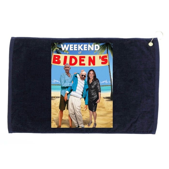 Weekend At BidenS  Weekend At BidenS Grommeted Golf Towel