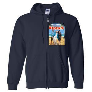 Weekend At BidenS  Weekend At BidenS Full Zip Hoodie