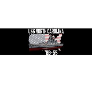 Ww2 American Battleship Uss North Carolina Bb55 Warships Bumper Sticker